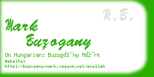 mark buzogany business card